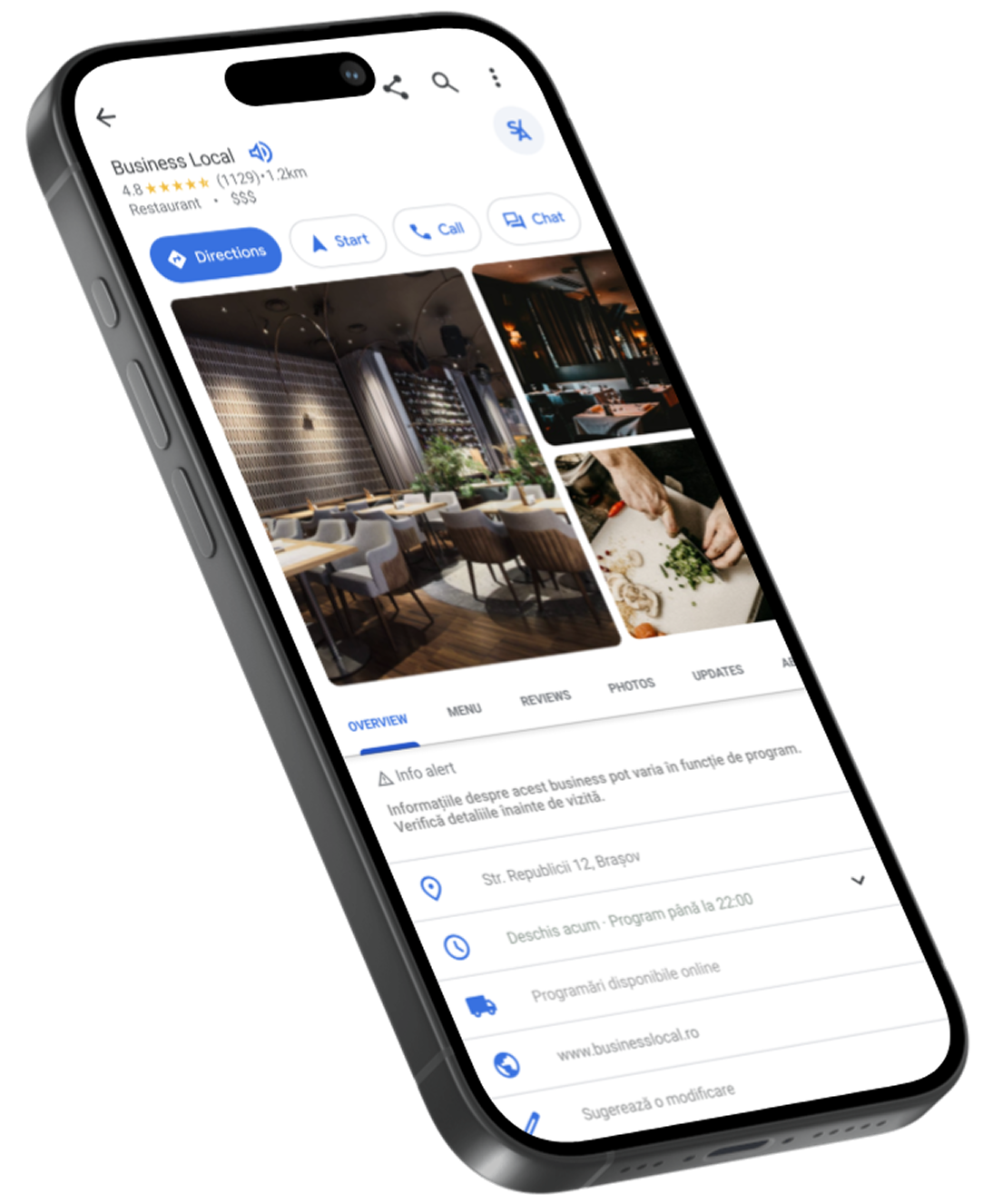 Google Profile Mockup