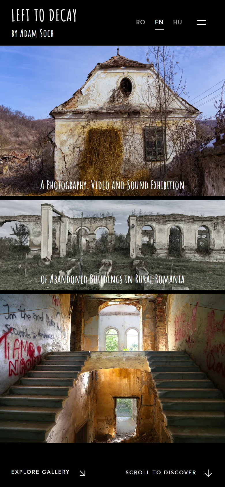 LEFT TO DECAY — mobile website